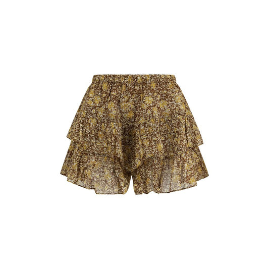 Marant Etoile Bicolor Cotton Short And Mini Shorts