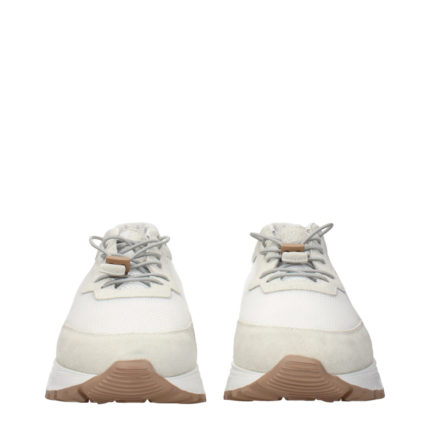 Eleventy White Fabric Low Top Sneakers