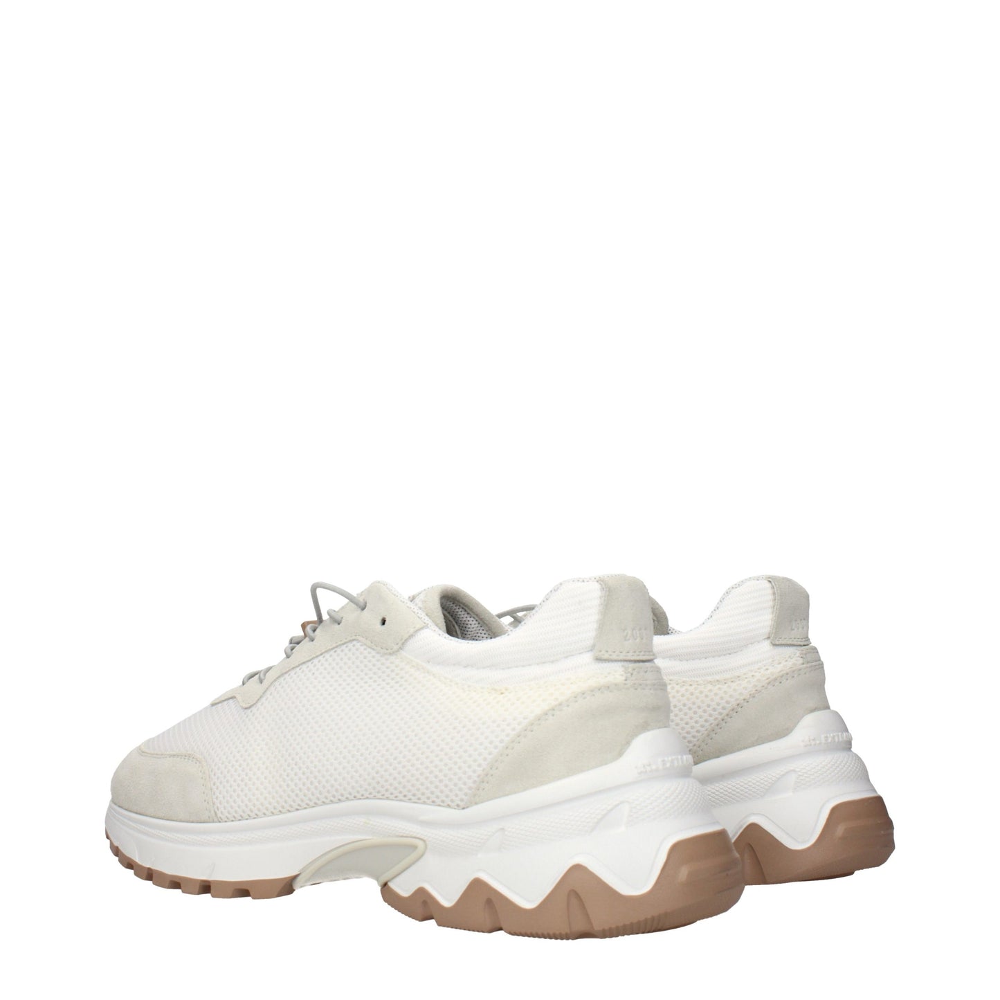Eleventy White Fabric Low Top Sneakers