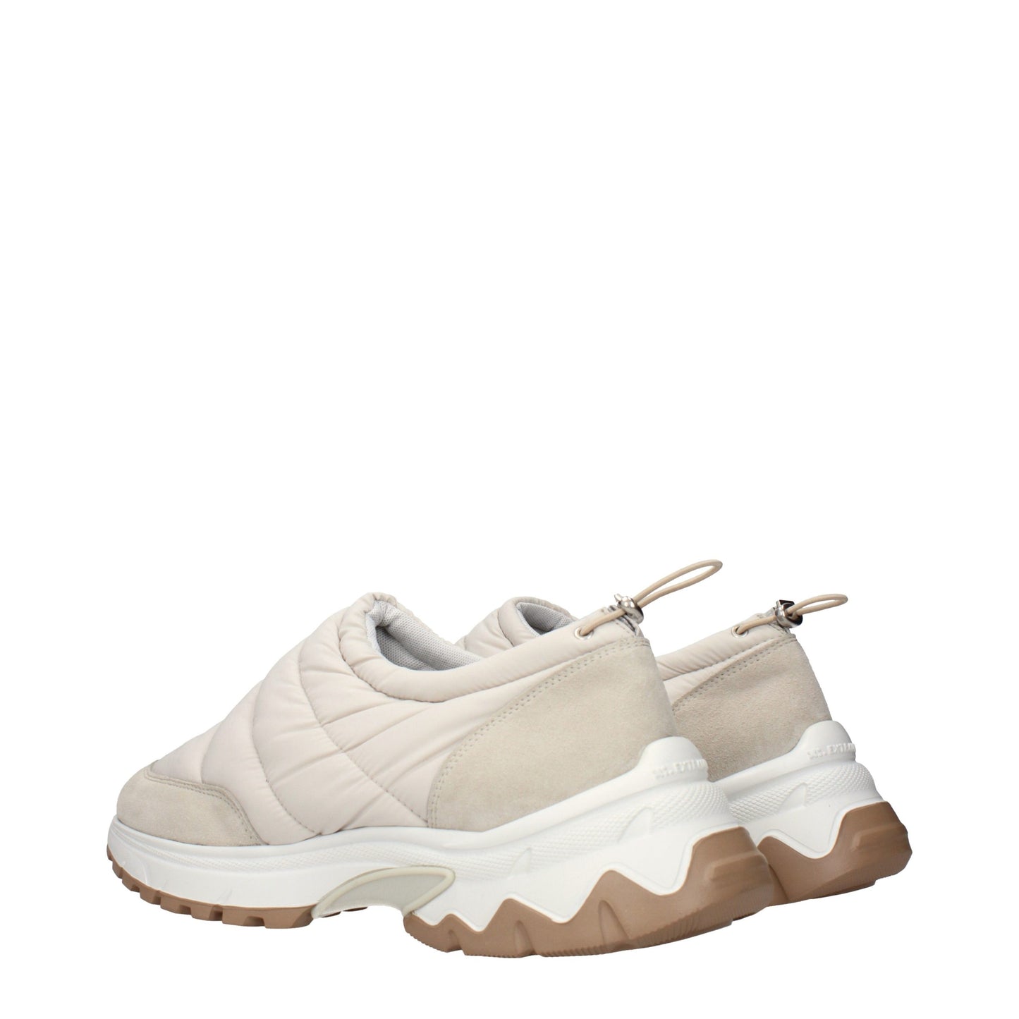 Eleventy Beige Fabric Chunky Sneakers