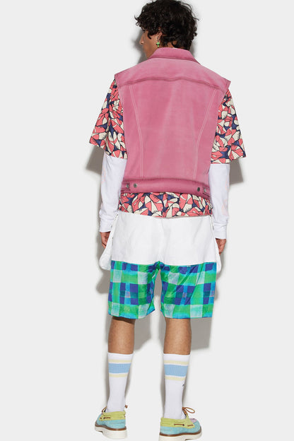 Dsquared² White Fibres Shorts