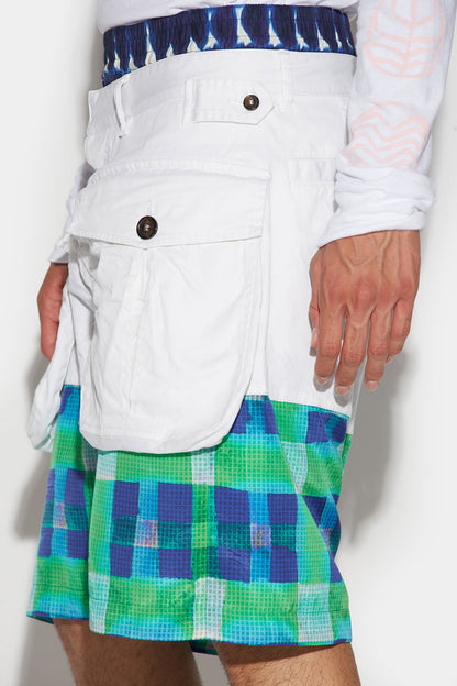 Dsquared² White Fibres Shorts