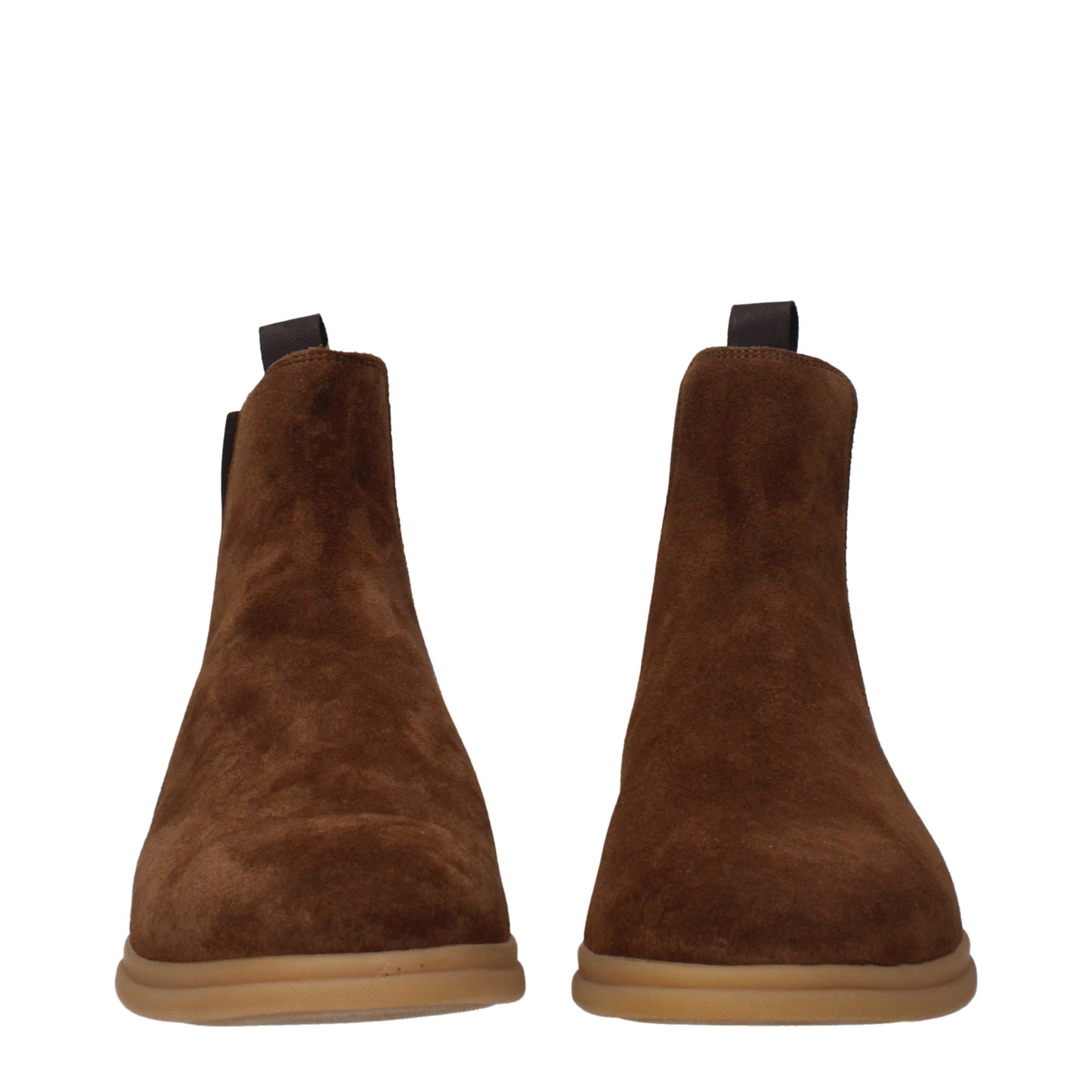 Eleventy Brown Leather Ankle Boots