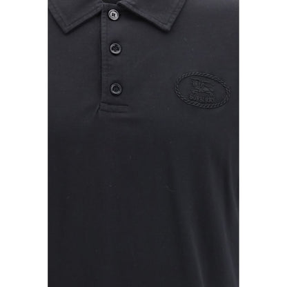 Burberry Blue Cotton Polo Shirt