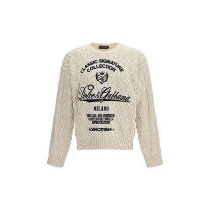 Dolce & Gabbana Beige Cotton Sweatshirt