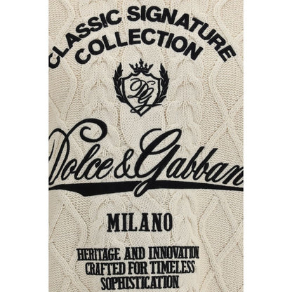 Dolce & Gabbana Beige Cotton Sweatshirt