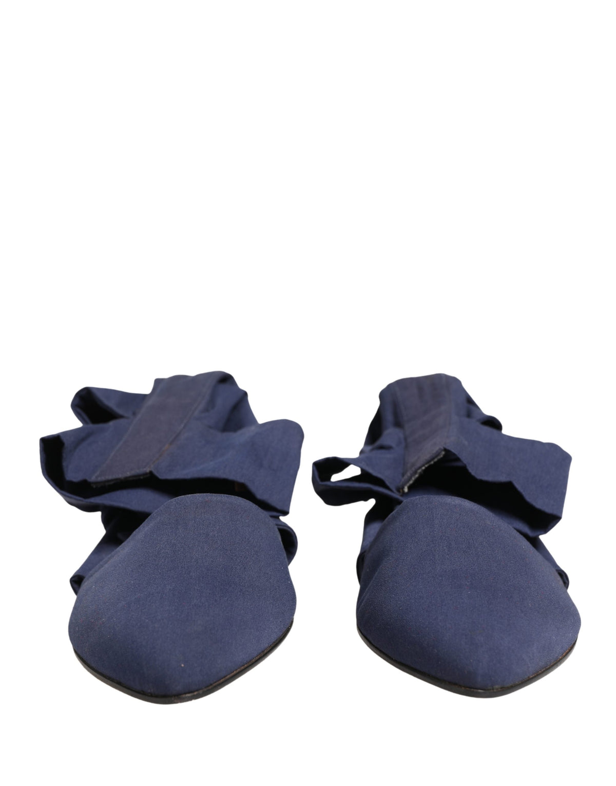 Dolce & Gabbana Women's Leather & Cotton Sock Ankle Boots - Blue