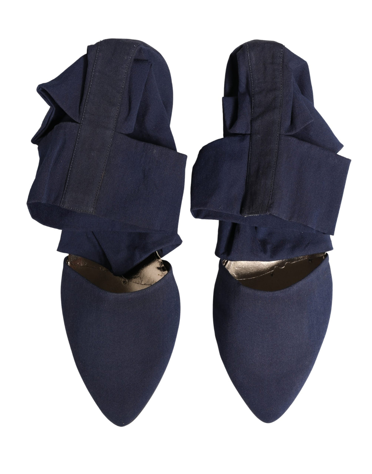 Dolce & Gabbana Women's Leather & Cotton Sock Ankle Boots - Blue