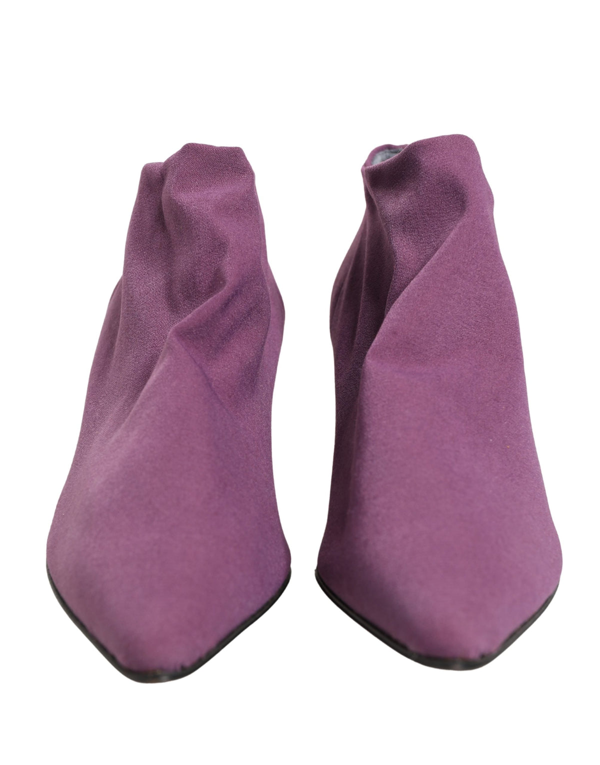 Dolce & Gabbana Women's Suede Leather Ankle Boots - Purple