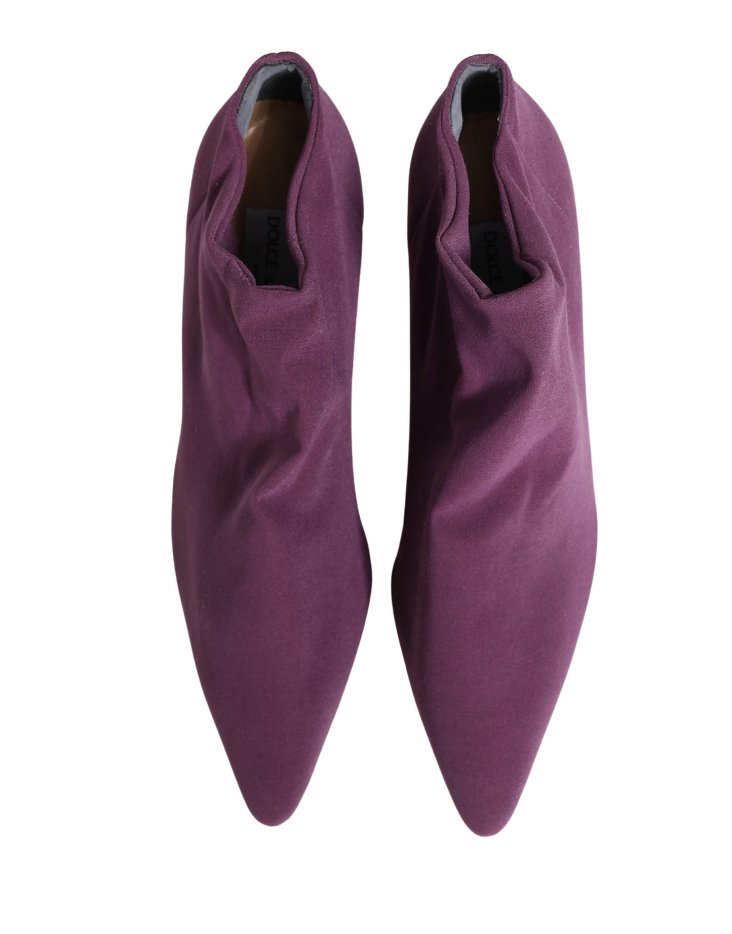 Dolce & Gabbana Shoes Purple Suede Ankle Boots Shoes