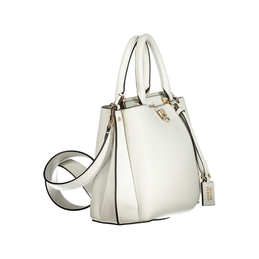 Guess Jeans Bianco Poliuretano Womens Handbag