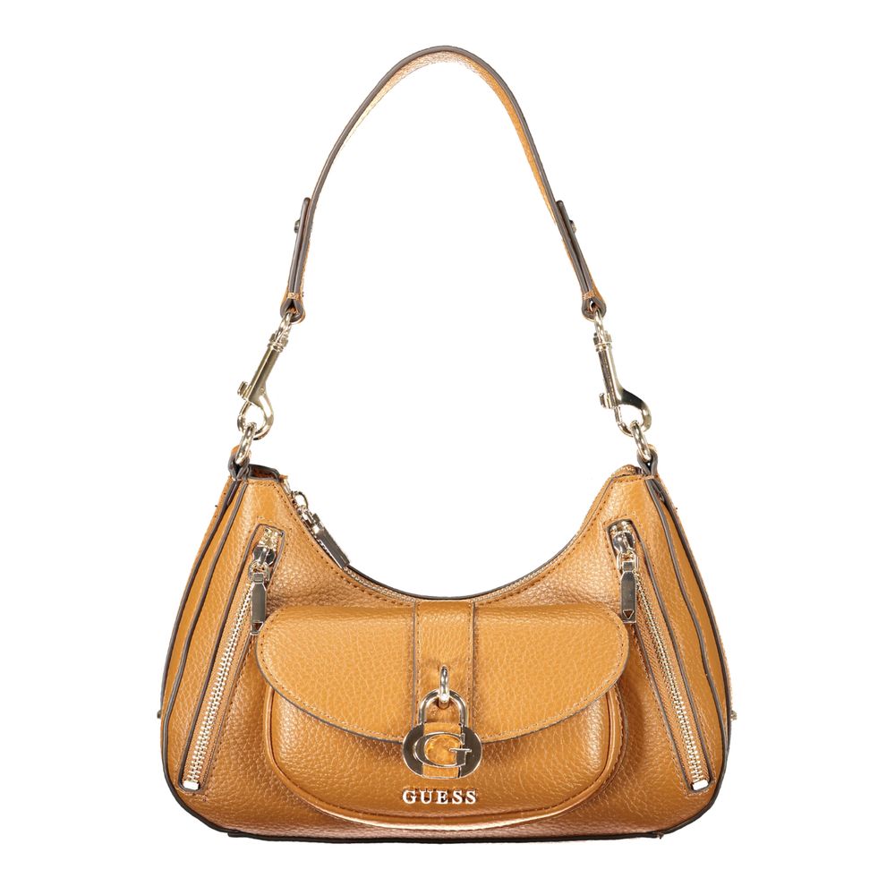 Guess Jeans Marrone Poliuretano Women Handbag