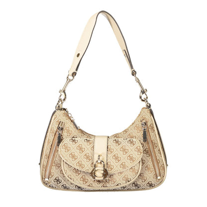 Guess Jeans Beige Poliuretano Women Handbag