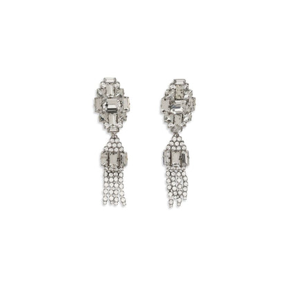 Alessandra Rich Silver Metal Earrings