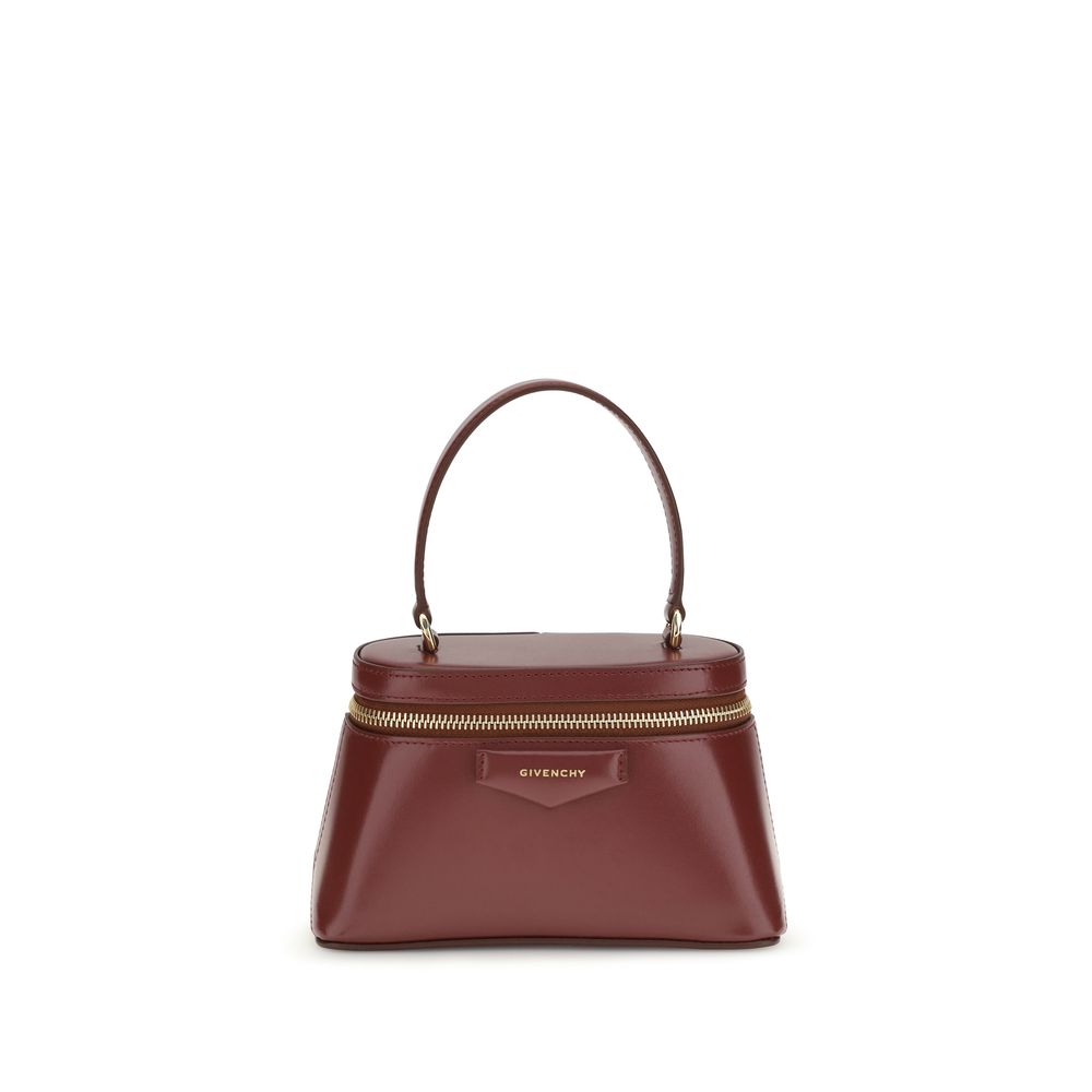Givenchy Burgundy Calf Leather Bos Taurus Handbag