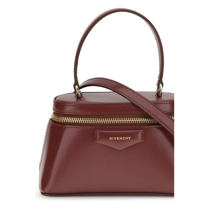 Givenchy Burgundy Calf Leather Bos Taurus Handbag