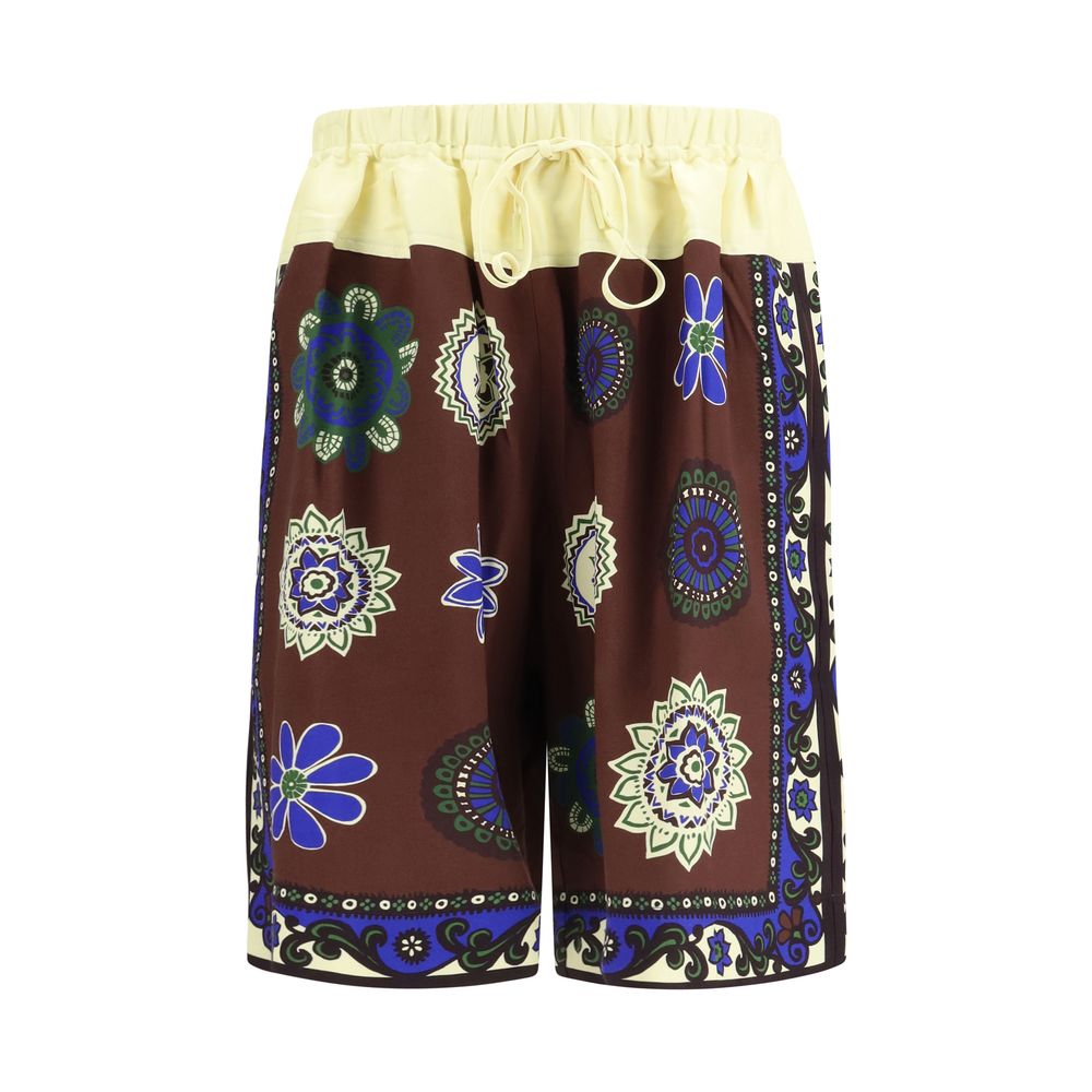 Alemais Multicolor Viscose Bermuda Shorts