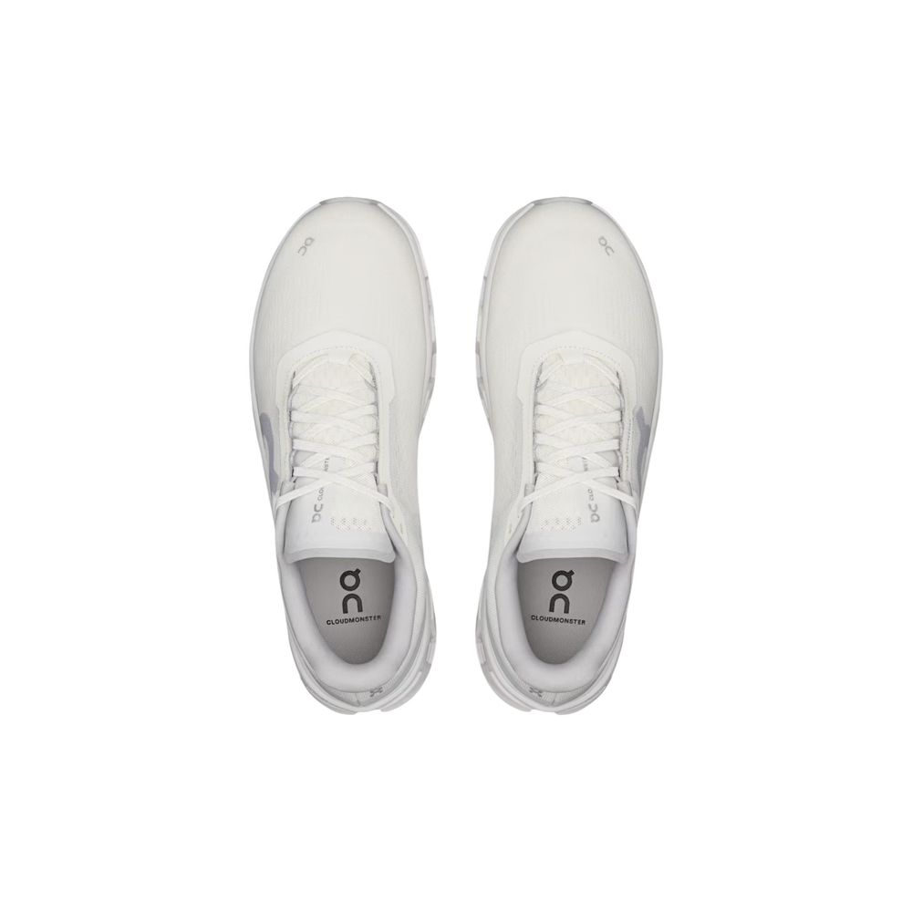 On Running White Recycled Polyester Athletic Sneakers