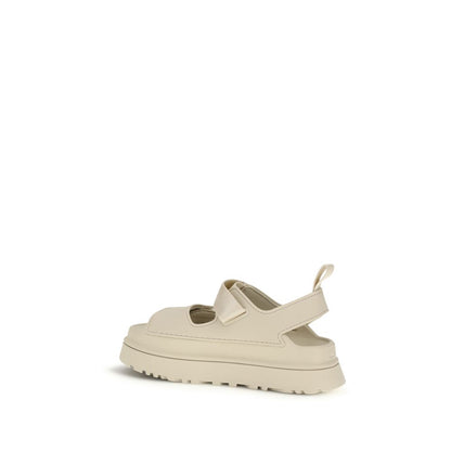 UGG Beige Recycled Polyester Flat Sandals