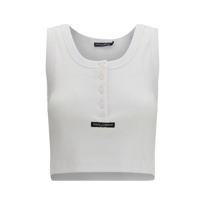 Dolce & Gabbana White Cotton T-Shirt