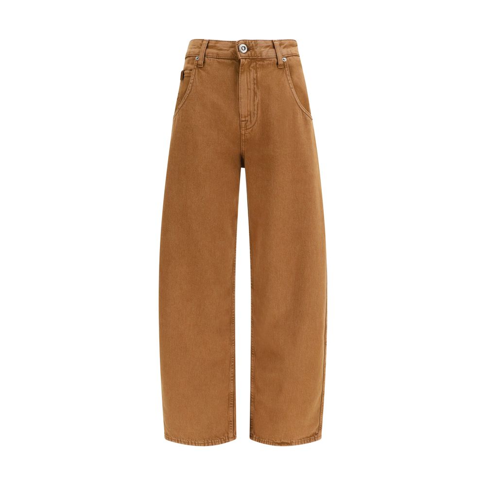 Jacob Cohen Brown Cotton Relaxed Fit Jeans
