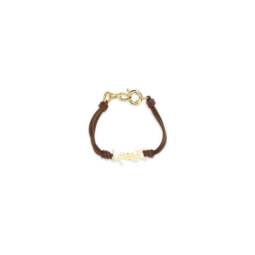 Saint Laurent Bicolor Calf Leather Bos Taurus Bracelet