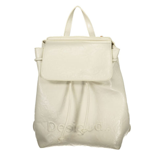 Desigual White Polyethylene Backpack