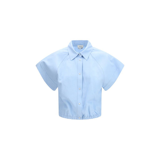 Jacob Cohen Blue Viscose Shortsleeve Shirt