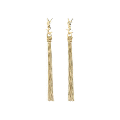 Saint Laurent Gold Brass Earrings