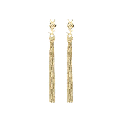 Saint Laurent Gold Brass Earrings
