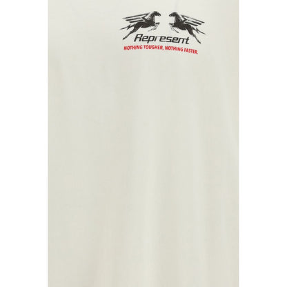 Represent White Cotton T-Shirt