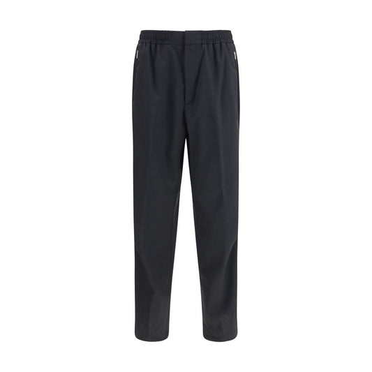 LAMINAR Black Polyester Casual Pants