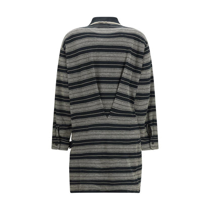 Marant Etoile Gray Cotton Casual Dress
