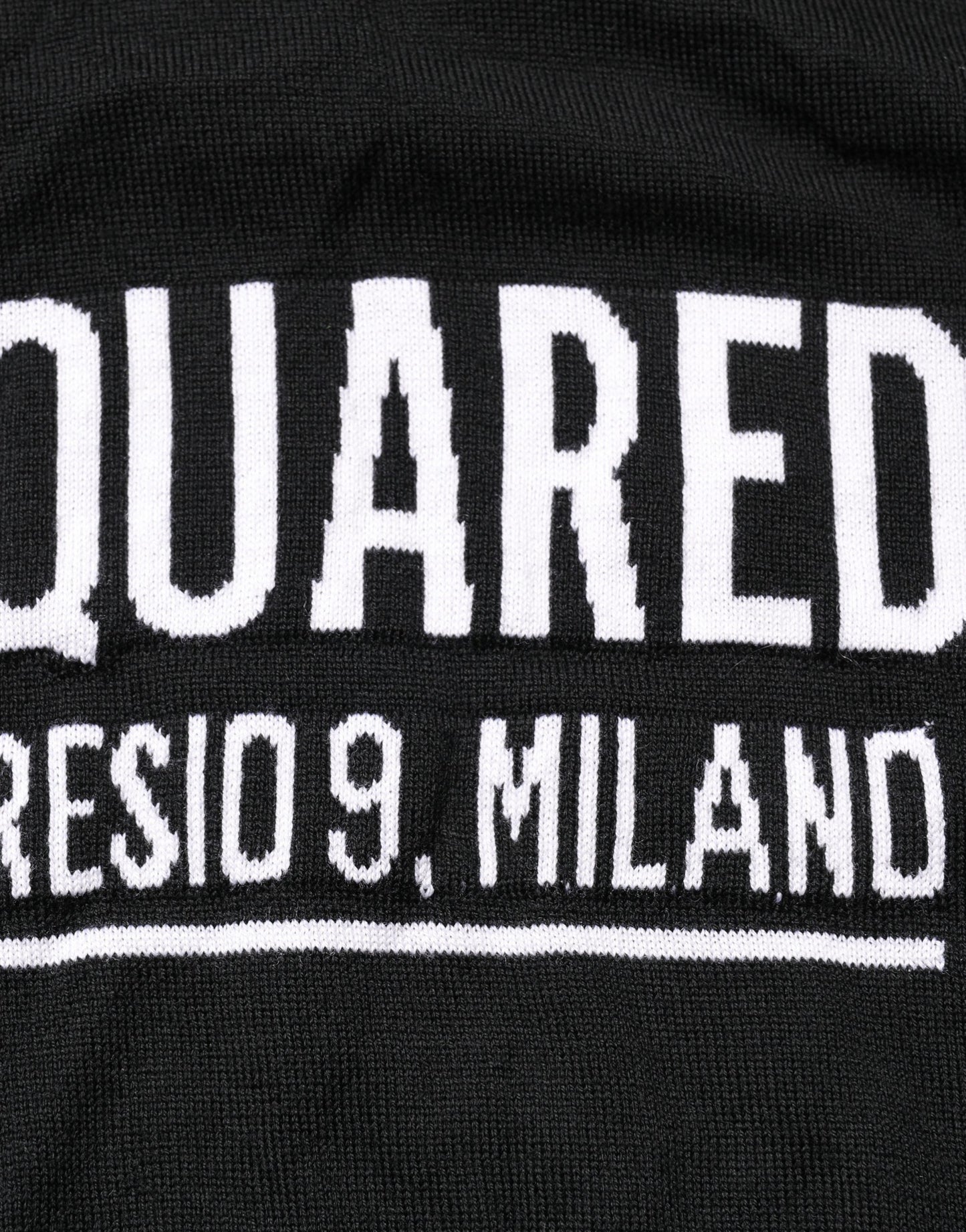Dsquared² Black Logo Knitted Crew Neck Men Pullover Sweater
