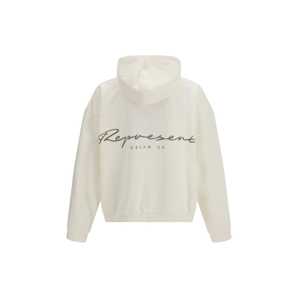 Represent White Cotton Sweatshirt