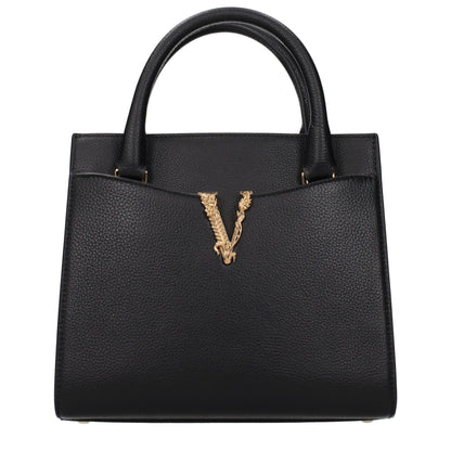 Versace Black Leather Handbag