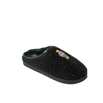 Ralph Lauren Black Cotton Slippers