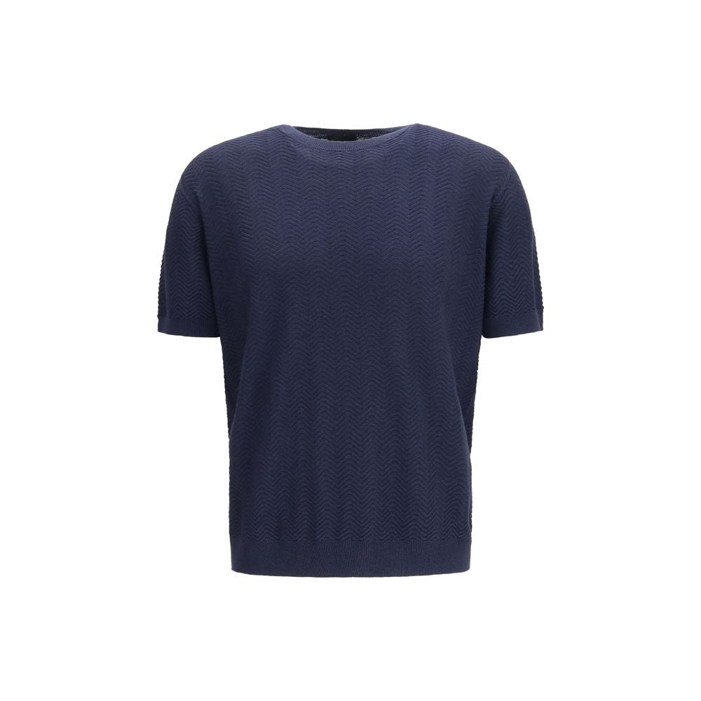 Giorgio Armani Blue Silk Sweatshirt