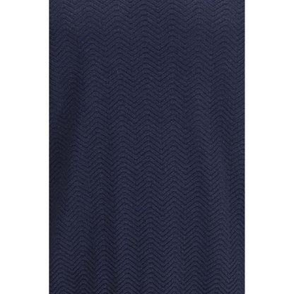 Giorgio Armani Blue Silk Sweatshirt