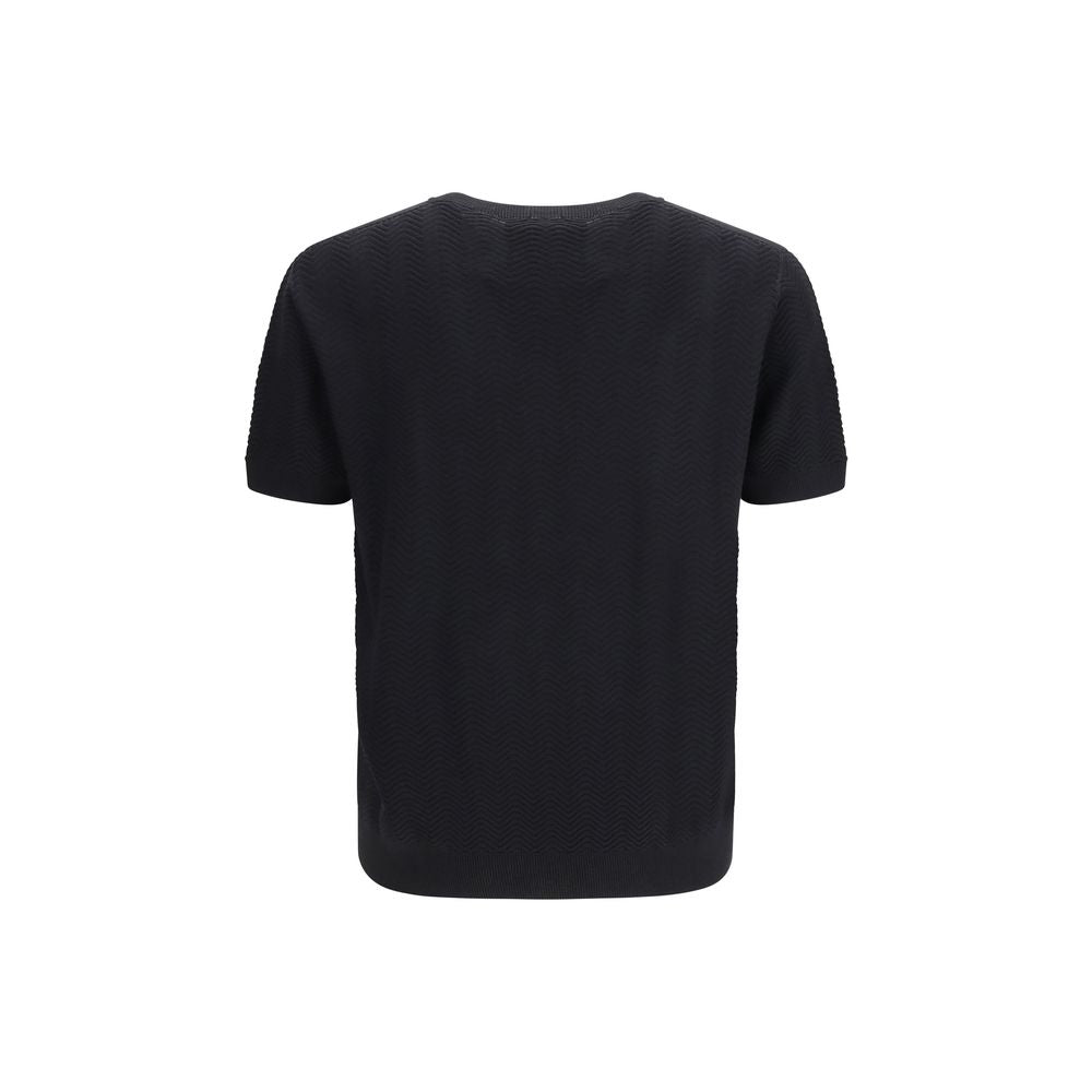 Giorgio Armani Black Silk Sweatshirt