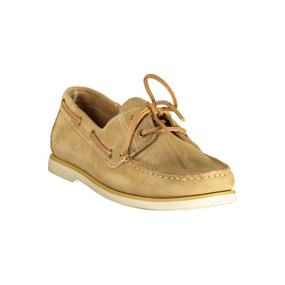 Lumberjack Beige Leather Men Classic Shoe