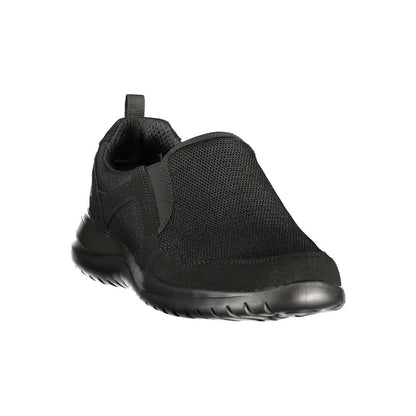 Athletic Sneakers by Lumberjack for men in polyester & polyurethane black showcases an impeccable silhouette, defined by an impeccable athletic style design that perfectly captures the essence of the Men's Athletic Polyester & Polyurethane Sneakers.