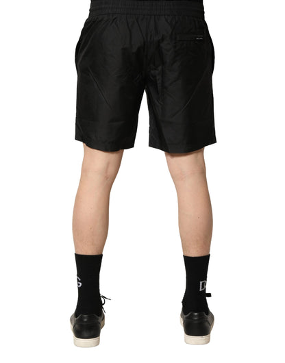Dolce & Gabbana Men's Polyester Swim Shorts - Black