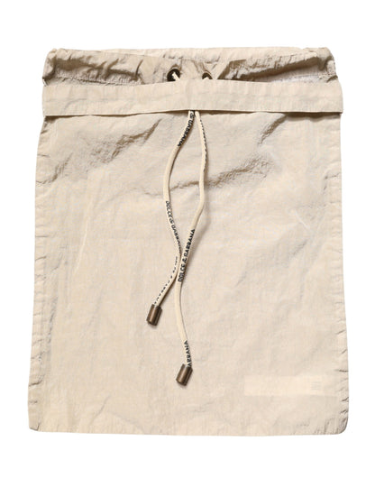 Dolce & Gabbana Brown Nylon Drawstring Swim Shorts Swimwear