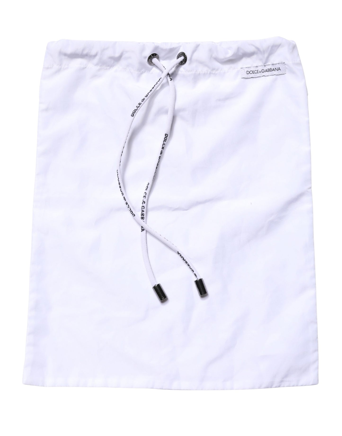 Dolce & Gabbana White Drawstring Men Swim Shorts Swimwear