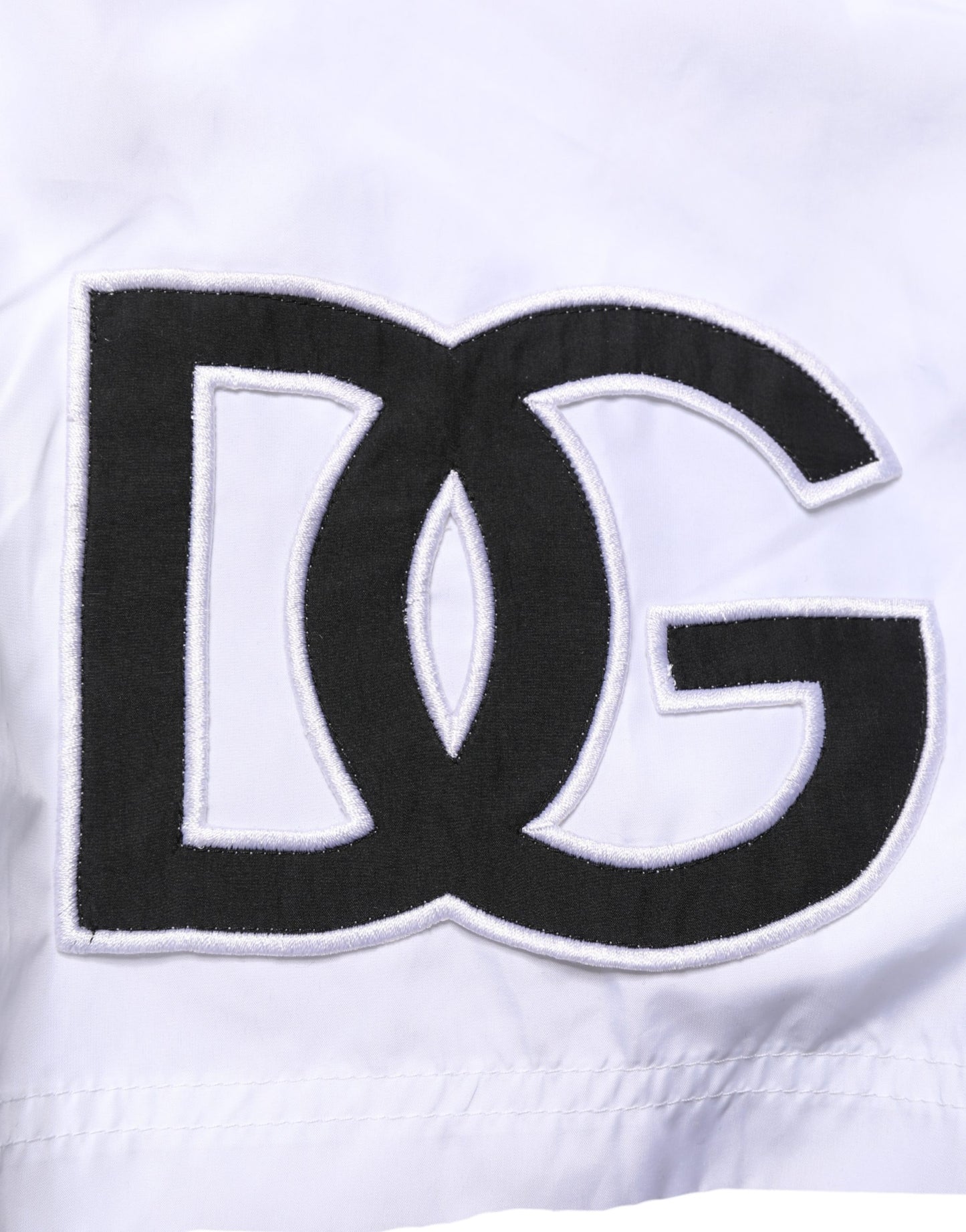 Dolce & Gabbana White Drawstring Men Swim Shorts Swimwear