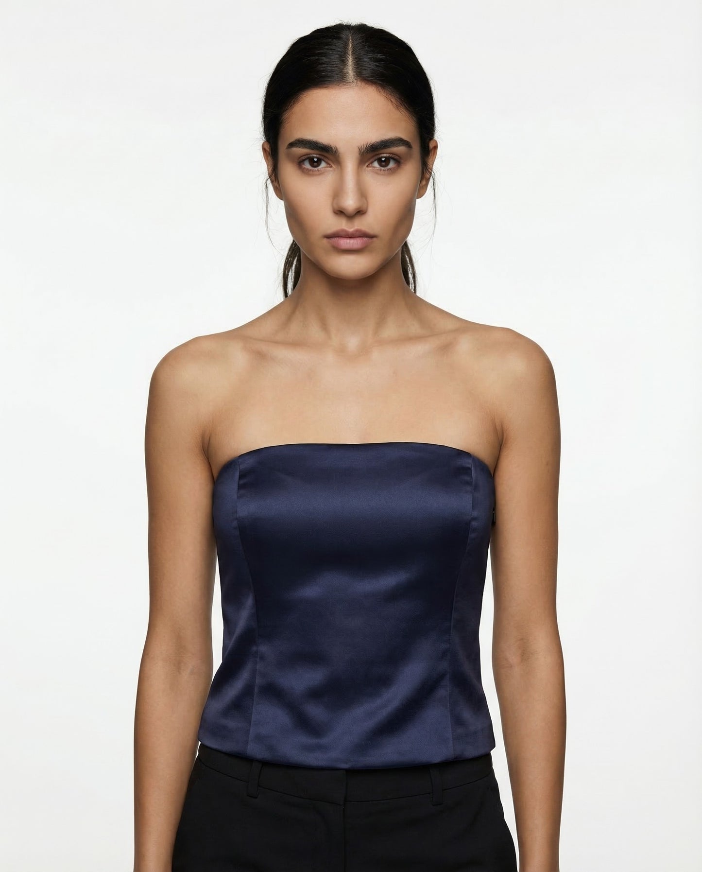 Brunello Cucinelli Blue Acetate Bodysuit