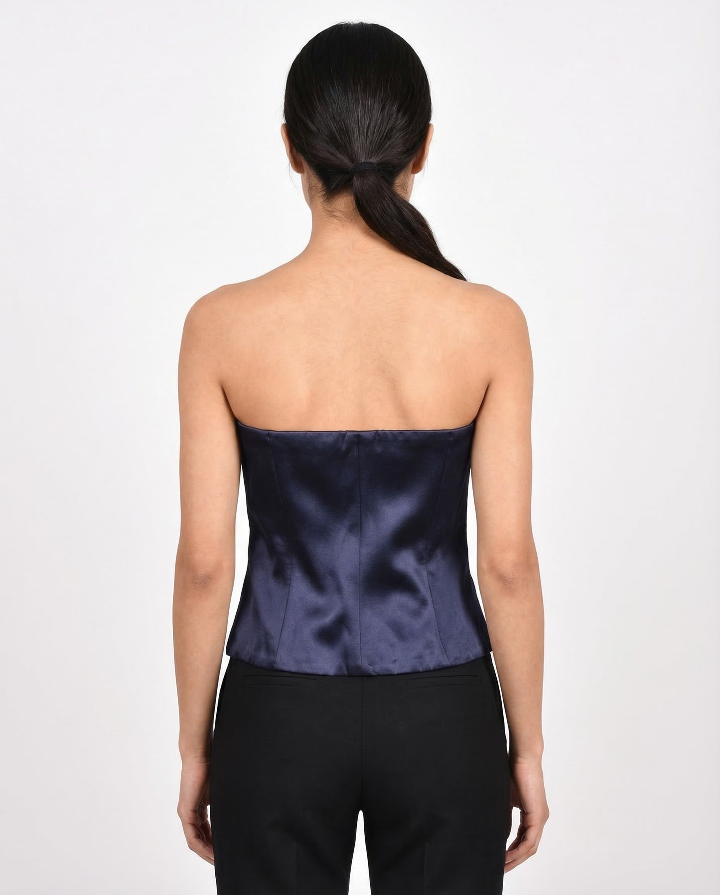 Brunello Cucinelli Blue Acetate Bodysuit