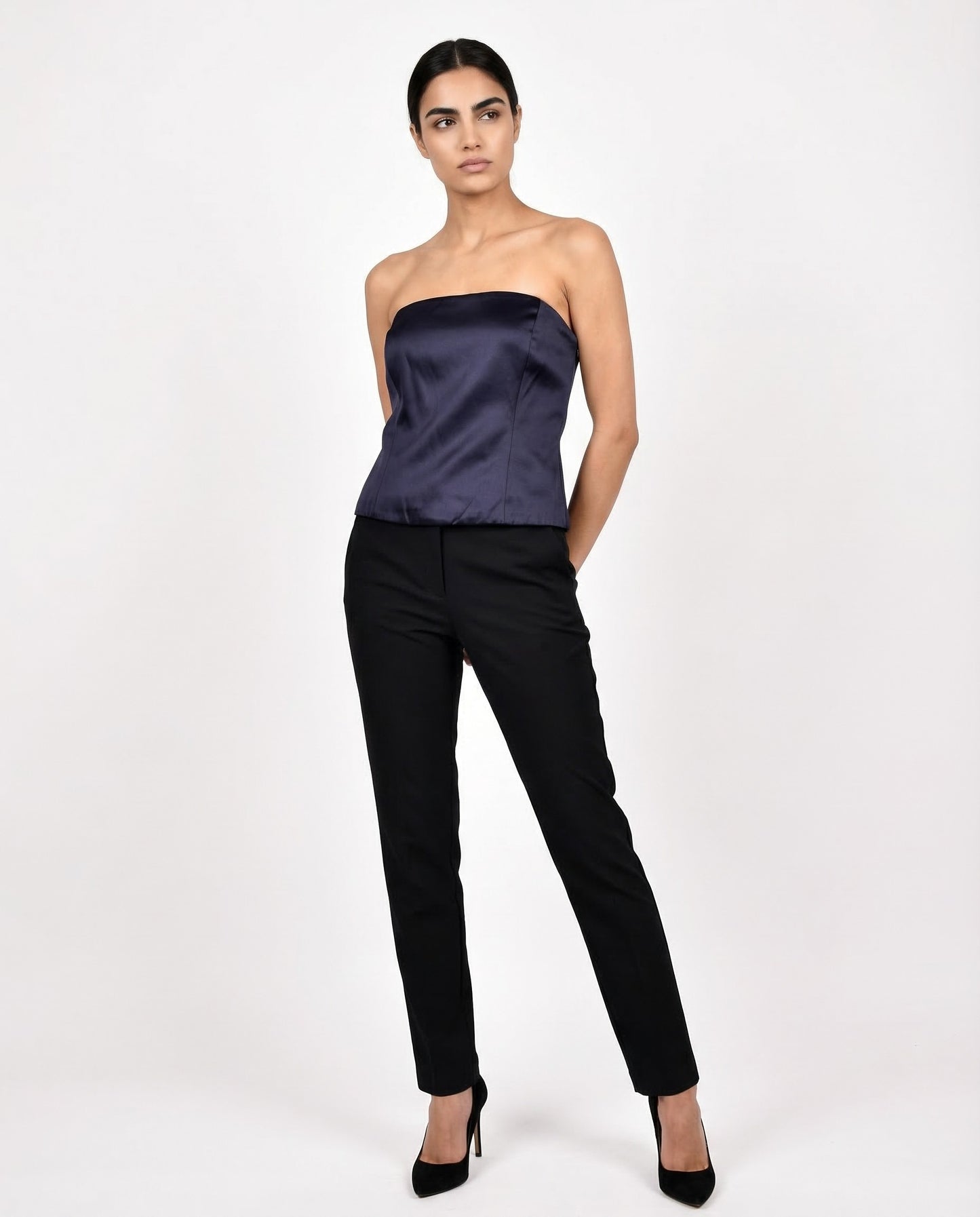 Brunello Cucinelli Blue Acetate Bodysuit