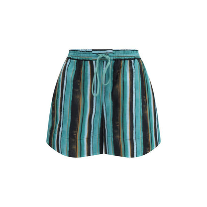 PINKO Bicolor Cotton Bermuda Shorts